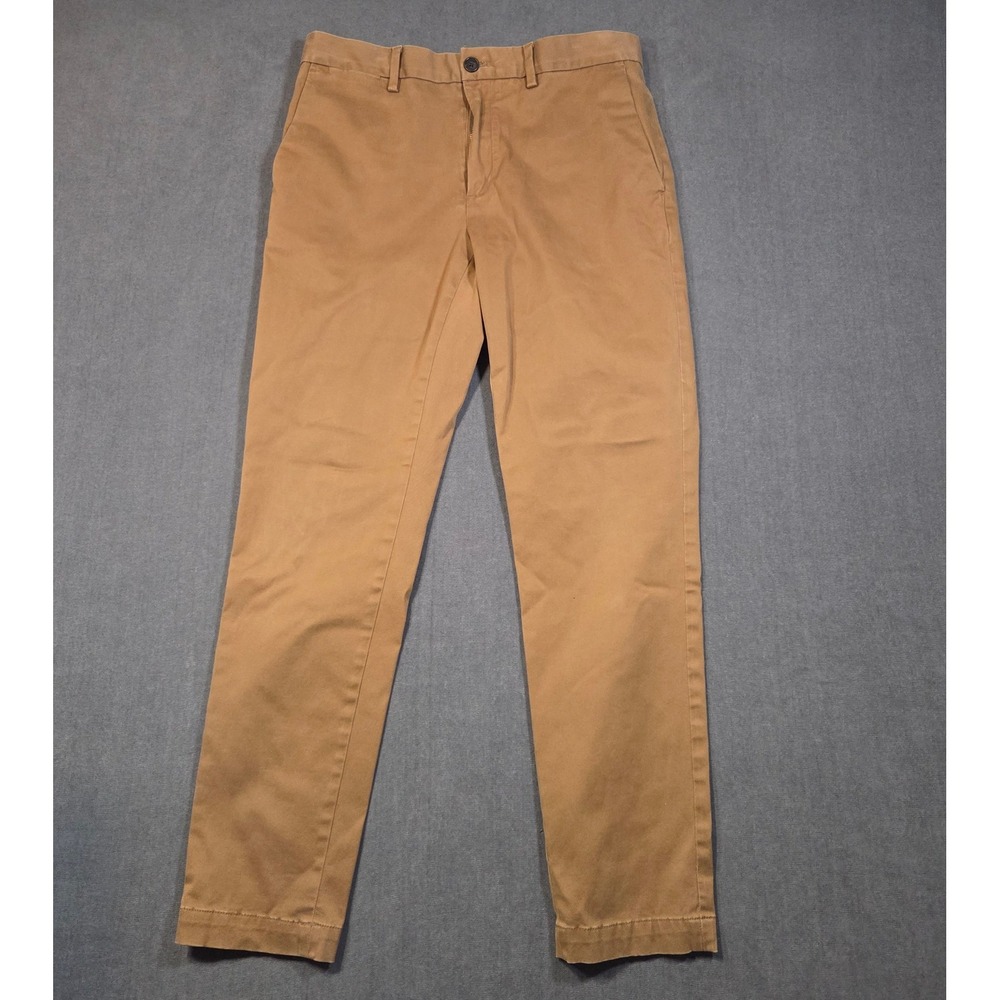 Banana Republic Tapered Chinos Mens 32x32 Brown Khaki Stretch Cotton Pants